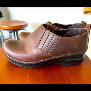 Brown Dansko clogs